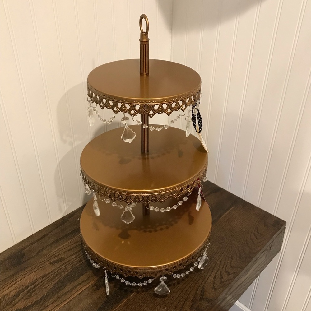 Elegant Gold Tiered Dessert Stand‎